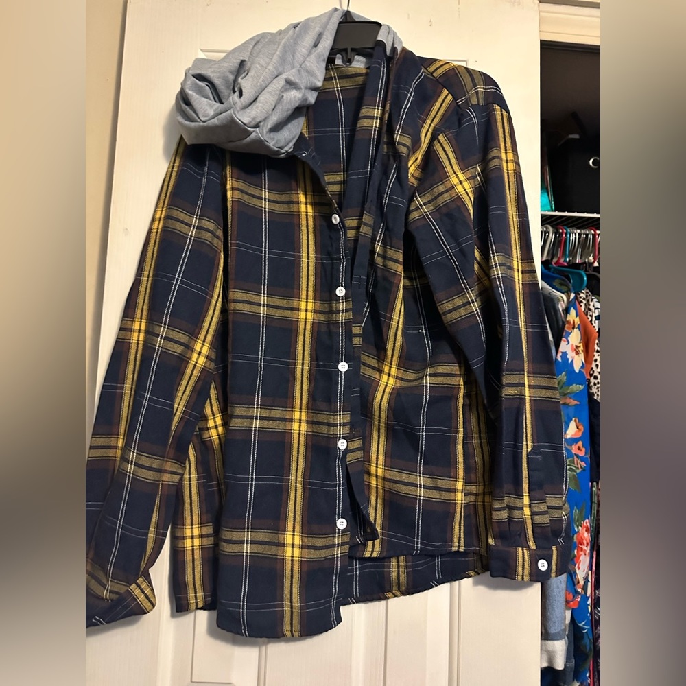 Hooded flannel